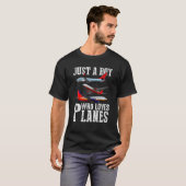 Just A Boy Who Loves Planes T-Shirt (Front Full)