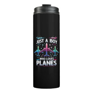 Just A Boy Who Loves Planes Thermal Tumbler