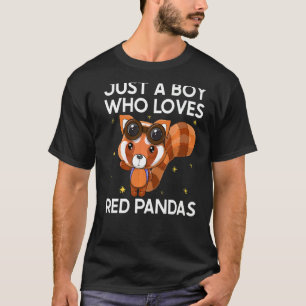 Just a Boy Who Loves Red Pandas Red Panda For Kids T-Shirt