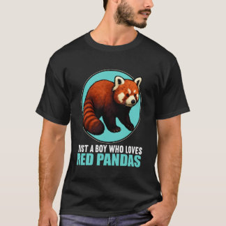 Just a Boy who Loves red Pandas Red Panda T-Shirt