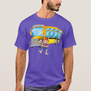 just a boy who loves school bus 6 T-Shirt
