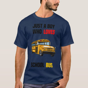 just a boy who loves school bus Classic TShirt