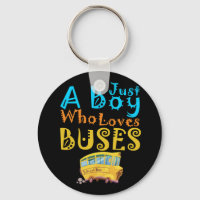 Just A Boy Who Loves School Buses Cute Bus Lovers