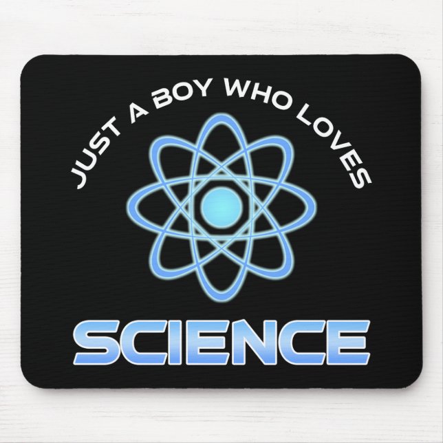 Just A Boy Who Loves Science Mouse Mat (Front)