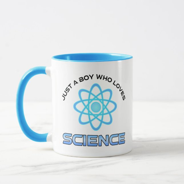 Just A Boy Who Loves Science Mug (Left)
