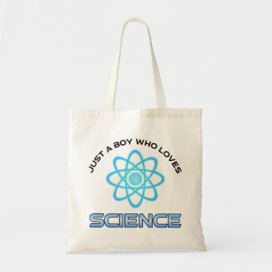 Just A Boy Who Loves Science Tote Bag