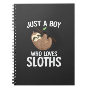 Just A Boy Who Loves Sloths Boys Toddler Sloth Lov Notebook