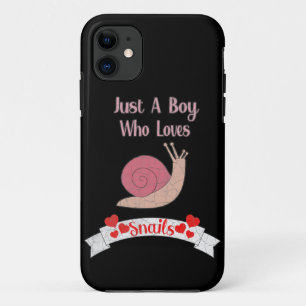 Just A Boy Who Loves Snails iPhone 11 Case