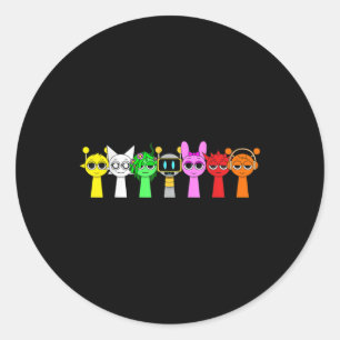 Just A Boy Who Loves Sprunky Funny Sprunky Game  Classic Round Sticker