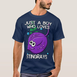 Just A Boy Who Loves Stingrays 2 T-Shirt
