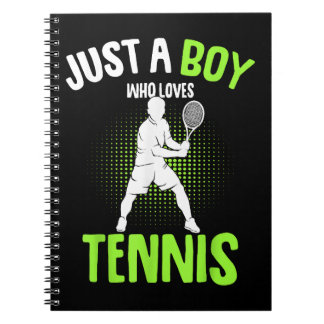 Just a Boy who Loves Tennis Player Notebook
