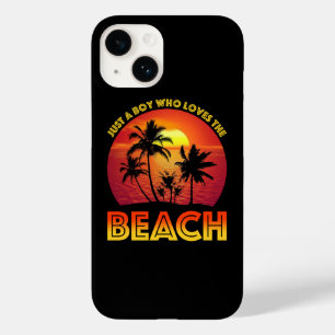 Just A Boy Who Loves The Beach Case-Mate iPhone 14 Case