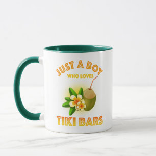 Just A Boy Who Loves Tiki Bars Mug