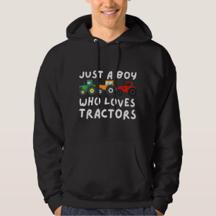 Just A Boy Who Loves Tractors - Farmer & Farming G Hoodie