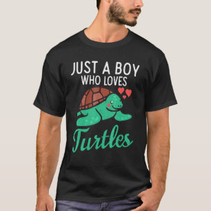 Just A Boy Who Loves Turtles   Aquatic Animals Tor T-Shirt