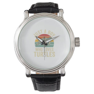 Just a Boy Who Loves Turtles Vintage Turtle Shirt_ Watch