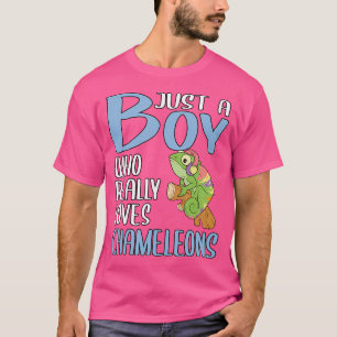 Just A Boy Who Really Loves Chameleons T-Shirt