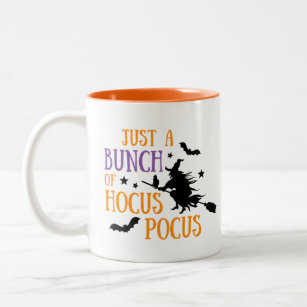 Just A Bunch Of Hocus Pocus Halloween Two-Tone Coffee Mug