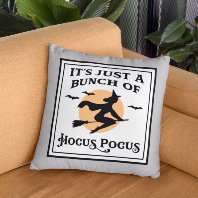 Just a Bunch of Hocus Pocus Halloween Witch Cushion (Creator Uploaded)