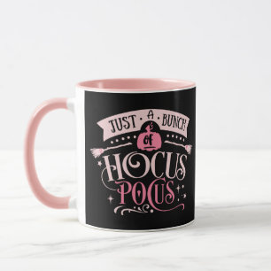 Just a Bunch of Hocus Pocus Pink & Black Halloween Mug