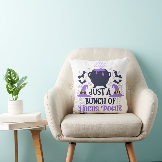 Just a Bunch of Hocus Pocus Throw Pillow (Chair)