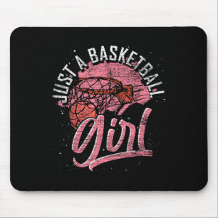 Just A Bysketbyll Girl Bysketbyll Player Sport Bys Mouse Mat