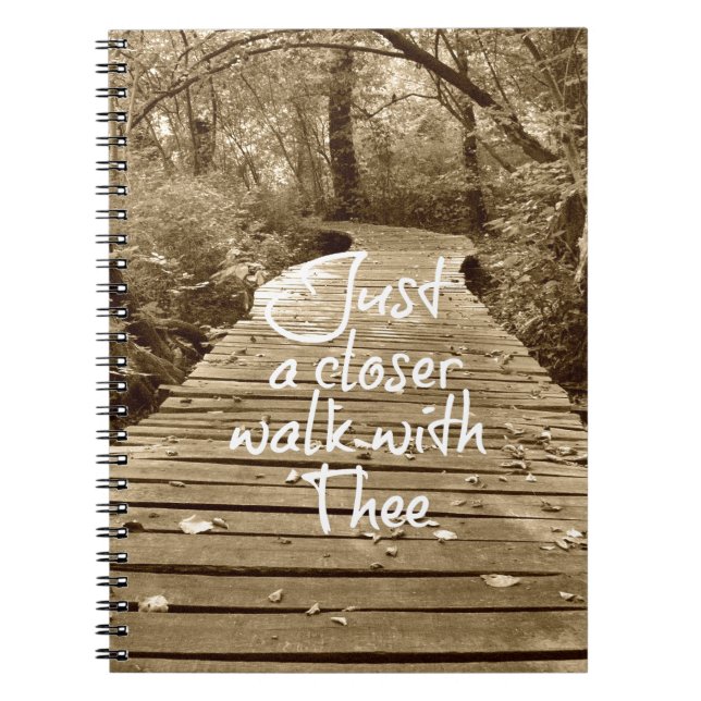 Just a Closer Walk With Thee Hymn Notebook (Front)