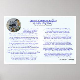 Just A Common Soldier 16" x 11" Poster