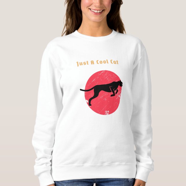 Just a Cool Cat – Panther Sweatshirt (Front)