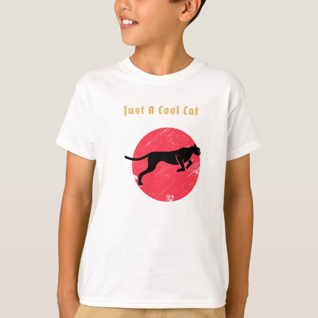 Just a Cool Cat – Panther T-Shirt (Front)