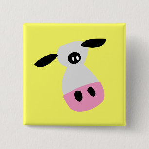 Just a Cow 15 Cm Square Badge