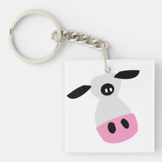 Just a Cow Key Ring