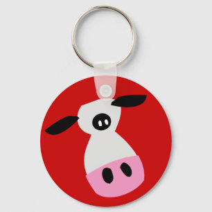 Just a Cow Key Ring