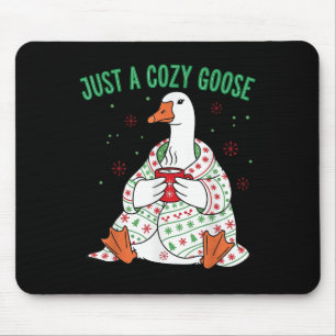 Just A Cozy Goose Funny Christmas Men Women Kids S Mouse Mat