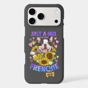Just a Cute Girl Loves French Bulldog Sunflower