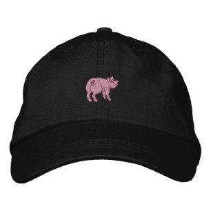 Just A Cute Little Pig Embroidered Hat