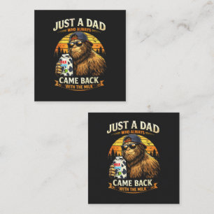 Just A Dad Who Always Came Back with The Milk Enclosure Card