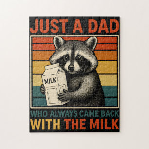 Just A Dad Who Always Came Back With The Milk Jigsaw Puzzle
