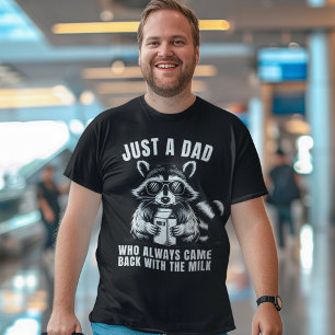 Just a Dad Who Always Came Back with the Milk Tri-Blend Shirt