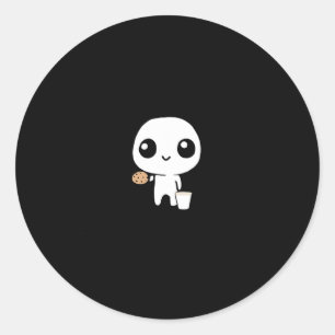 Just A Dad Who Always Came Ck With The Milk Father Classic Round Sticker