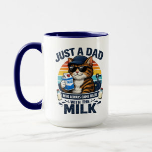Just a Dad Who Always Came Funny Cat Father’s Mug