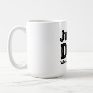 Just a Dad Who Loves Donuts – Funny Dad Mug Design