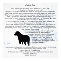 Just A Dog Quote - Black Labrador