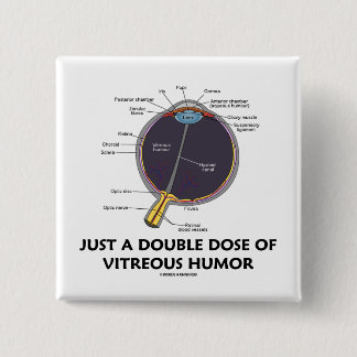 Just A Double Dose Of Vitreous Humour (Eye 15 Cm Square Badge