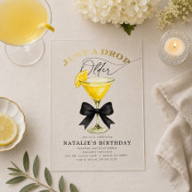 Just a Drop Older Lemon Drop Birthday