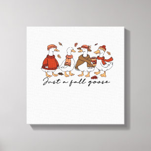 Just a Fall Goose Classic T-Shirt Canvas Print