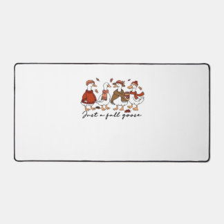 Just a Fall Goose Classic T-Shirt Desk Mat