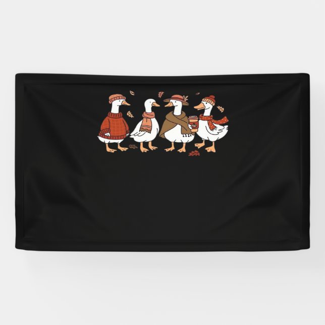 Just a Fall Goose Oversized T-Shirt Banner (Horizontal)