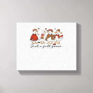 Just a Fall Goose Oversized T-Shirt Canvas Print