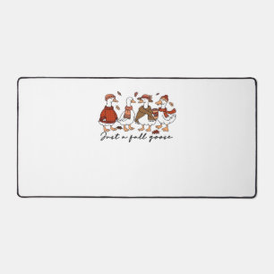 Just a Fall Goose Oversized T-Shirt Desk Mat